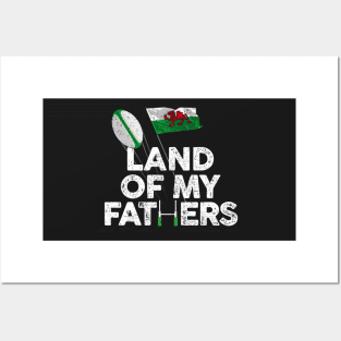 Welsh rugby Union land of my fathers posts Posters and Art